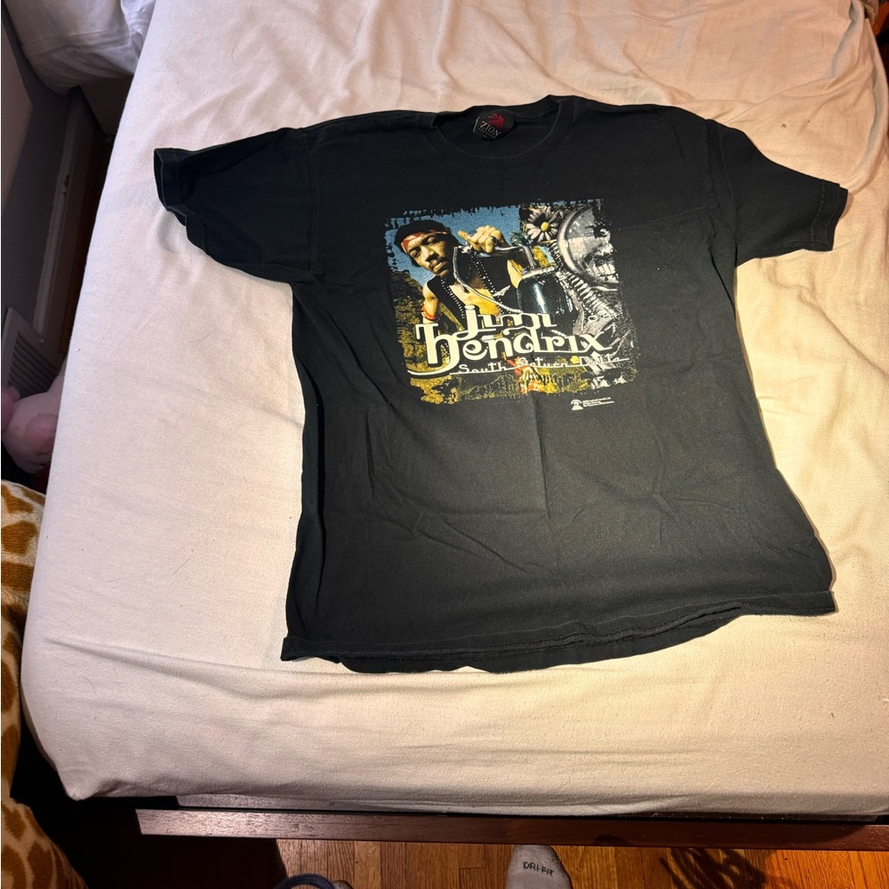 Zion Rootswear Black Jimi Hendrix Tee
